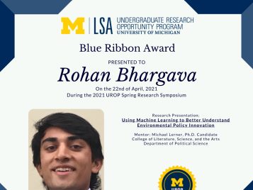 2021 UROP Spring Symposium Blue Ribbon IG 2 